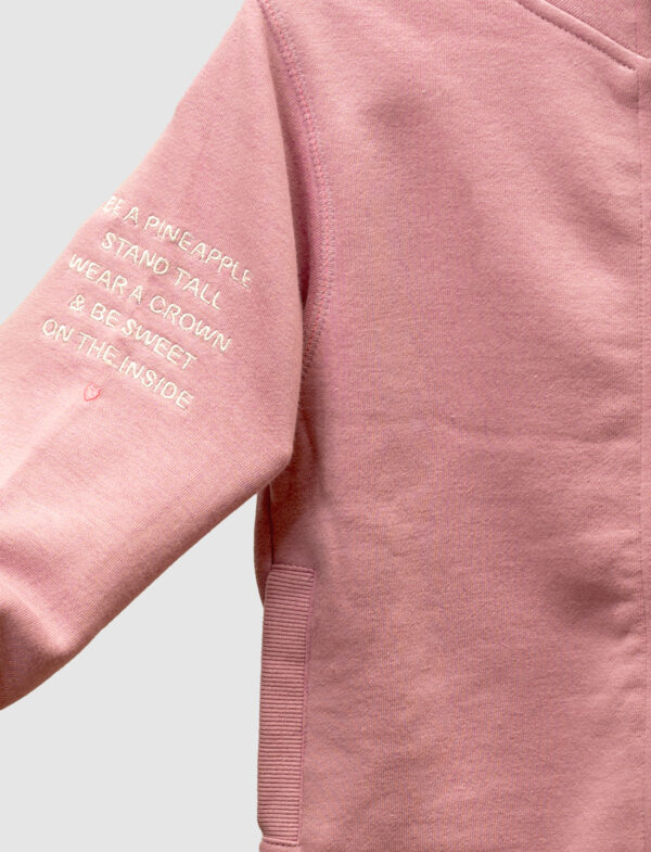 Pink Girls Zipper Jacket - Pretty - Image 3