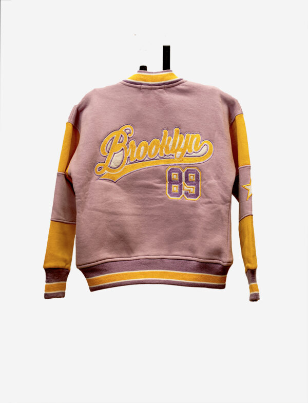 Varsity Jacket for kids - Purple and Yellow - Image 2