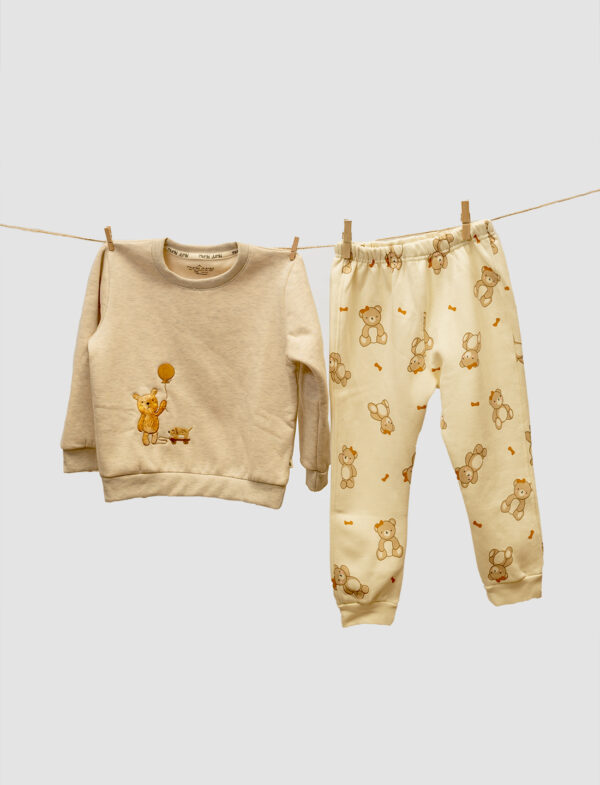 Winter 2 Piece Co-Ord Set - Unisex - Teddy Bear Print