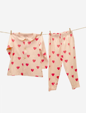 Pink Night Suit Set for Girls
