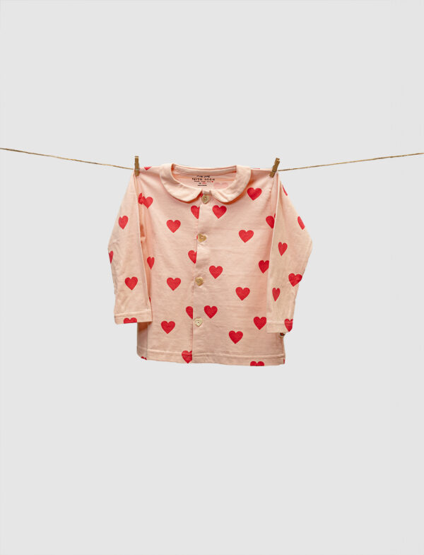 Pink Night Suit Set for Girls - Image 2