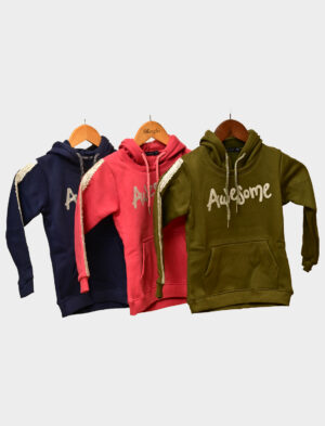 Silver Sparkle Hoodie for Girls