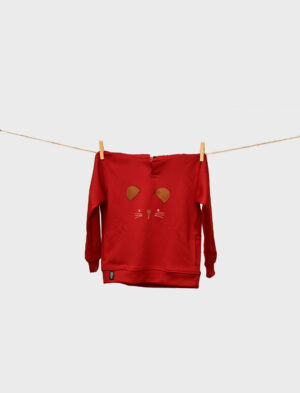 Red Girls Fleece Hoodie
